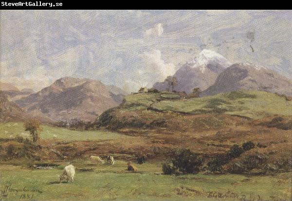 david farquharson,r.a.,a.r.s.a.,r.s.w Glenorchy's Prond Mountain (mk37)